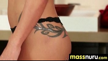Preview 4 of Rape Virgin Students - His first Nuru Massage 26