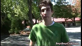 Preview 2 of Xxx Hotblonde Vedio - White Sexy Teen Boy Fucked By Big Black Gay Dick 17