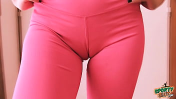 Preview 3 of Usp Gay Fiji - Deep Cameltoe Sporty Slut Latina Stretching and Bending!