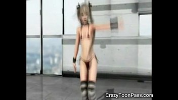 Preview 1 of Czech Peep - 3D Cute Skinny Teen Dancing!