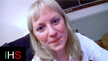 Preview 2 of Java Hasla - Blonde milf with light eyes ass fucked with cumshot on belly