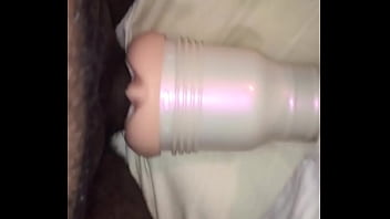 Preview 3 of Granny Mida - 7in black cock in fleshlight