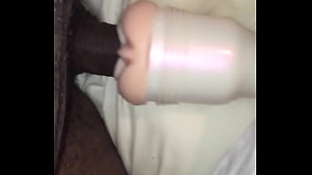 Preview 4 of Granny Mida - 7in black cock in fleshlight