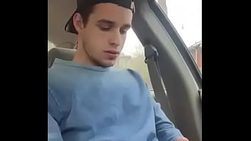 Preview 3 of Step Tits Blackmail - Hot Twink&#039_s car cock stroking