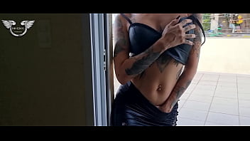 Preview 1 of Wild Orchid Car Scene - Full - Menage with the hot neighbor who is spying on the balcony