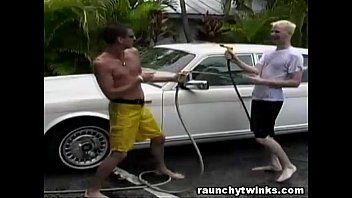 Preview 1 of Erotuc Asian - Hot Jocks Car Wash Service Turns To Crazy Gay Fucking