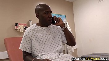 Preview 1 of Straight Man Used - Nurse Rae Rodgers takes big black cock