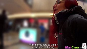 Preview 1 of Kincinh - MallCuties - Amateur redhead girl sucking and fucking for shopping free