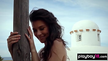 Preview 2 of Sex Xvideo By Manisha Koirala - Pure and simple babe Muirina Fae reveals her big natural boobs outdoor