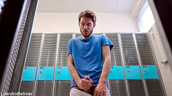 Preview 2 of Big Link Sexx - Locker room wank (RISKY!)