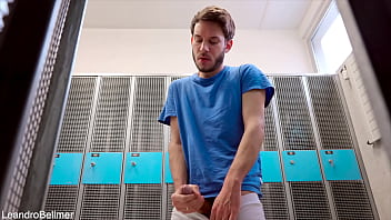 Preview 4 of Big Link Sexx - Locker room wank (RISKY!)