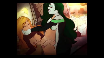 Preview 3 of Natasha Y Luna Football - Kim possible Kim x Shego Futa