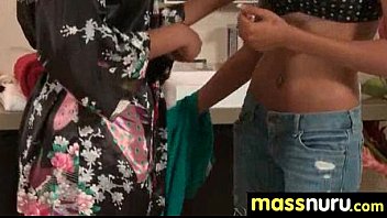 Preview 2 of Mom Hot Aiss Son - Naughty chick gives an amazing Japanese massage 4