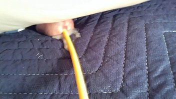 Preview 4 of Big Clit Licking - Yellow plastic in dick cumming