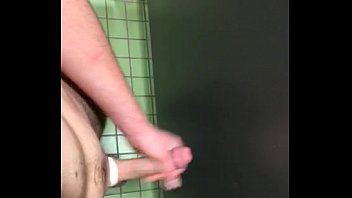 Preview 3 of Wwwasscom - Cumshot In public bathroom stall big hard cock
