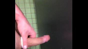 Preview 1 of Wwwasscom - Cumshot In public bathroom stall big hard cock