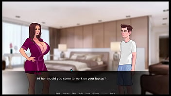 Preview 3 of Driving Lesence - Pervert Dude Jerks Off Next To His Busty Stepmom| Stepmom Caught Him Jerking Off While She is There,  Caught StepMom masturbating - Lust Legacy 11 3D Hentai Games