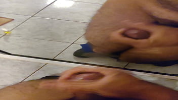 Preview 3 of Mom Help Sonto Cum - Almost cumming in front the mirror