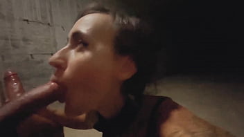 Preview 2 of Doncky Sex - Femdom Dominant Girl Mistress tied Bondage Guy at Car Parking,  Sucked and fucked his mouth with dildo,  Teens