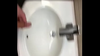 Preview 1 of Teen Tedy - Pissing in Sink public bathroom