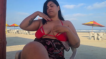 Preview 1 of Haden Can - Na praia,  sol,  mar e fogo na buceta - vou dar pra todo na praia