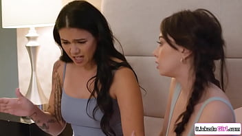 Preview 2 of Milf Mia Lesbian - Lesbian stepdaughter facesitting big tits asian stepmom