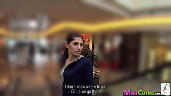 Preview 2 of Emo Hidden Sex - MallCuties - Amateur girl sucks a stranger in a shop