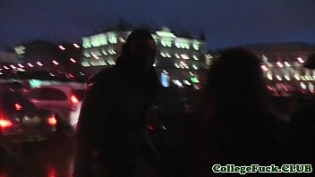 Preview 1 of Sarbonteka Bf Hd - Costume euro teen pussyfucked in public