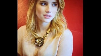 Preview 1 of Douter Sex Sofrlt - Emma Roberts Cum Tribute 1