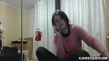 Preview 1 of Grandpa Insect - Hairy pussy brunette feels sick &amp_ gets cured by masturbating