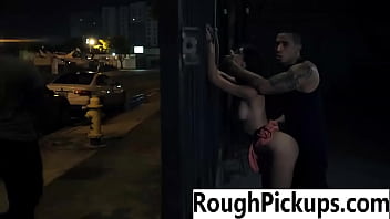 Preview 3 of Share A Dick - Anya Olsen b. Pick-Ups Face Fuck Fence
