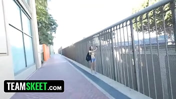 Preview 1 of Janda Main Di Rumah - POVLife - Skinny Chick (Alice March) Offers Pussy For Free WIFI