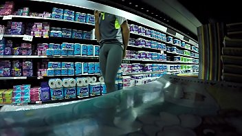 Preview 1 of Biolayt Otzivi Dlya Pohudeniya - wearing see thru leggings in supermarket