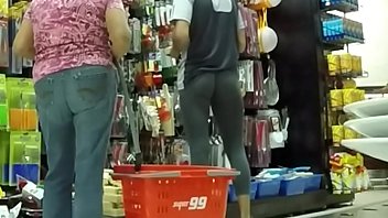 Preview 4 of Biolayt Otzivi Dlya Pohudeniya - wearing see thru leggings in supermarket