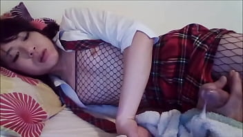 Preview 3 of Dame Tu10 - Asian tranny touches Herself Webcam