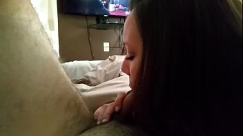 Preview 1 of Seny Leon Porn Video - Guy getting a blowjob while watching porn on his phone