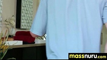 Preview 2 of Desi Telugu Wife Cry Fuck - Sweetie gives a hot slippery nuru massage 22