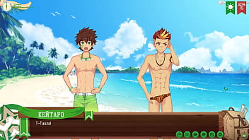 Preview 2 of Xnxnnxnx Xnxx Xnnx Xsx - Game: Friends Camp path 2,  part 8 - Taiga&#039_s sexy swimming trunks (russian voiceover)