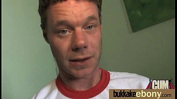Preview 1 of Moglie Italiana Dp - Ebony gets group cumshots 16