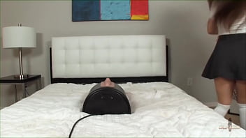 Preview 1 of Super Hot Incest - Dark Haired Babe Natalie Monroe rides the sybian.
