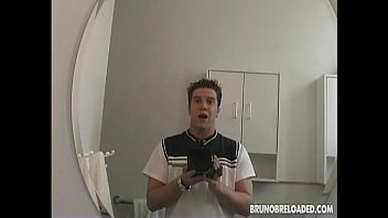 Preview 1 of Caught Bathroom - Lucky Guy and Sweet Nicky