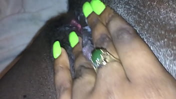 Preview 3 of Mom Is Siet And Son Xxx - Fingering my tight black creamy pink pussy
