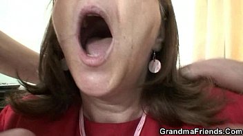 Preview 3 of Carlos And Cindy - Naughty granny takes two rods