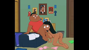 Preview 4 of Punjabi Gym Xnxx - Cleveland brown JR. lets his step sis,  Roberta,  go nuts on his cock in his bedroom room at 3 am!!!