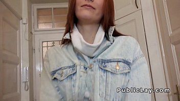 Preview 1 of Big Bobs Hot - Hot redhead Euro amateur banged pov