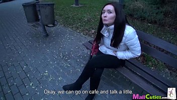 Preview 2 of Us Porn In Pantyhose - MallCuties Teen amateur girl with big boobs fucks on public