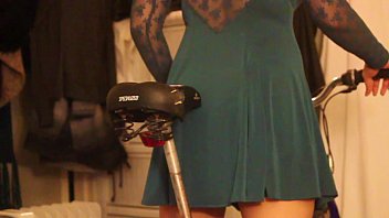 Preview 1 of Eitale Sex - Step daughter learning to ride bike grinds in panties