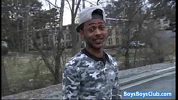 Preview 1 of Brazzers Reagan Fox - Huge black stud breeding white gay muscular guy 02