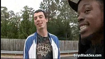 Preview 3 of Teens Cabin - Black boy and white guy in interracial gay scene 04