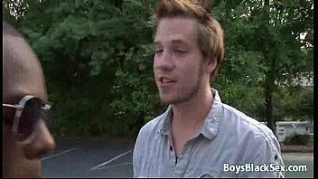 Preview 2 of Bokep Menantu Vs Mertua Japan - Black boy and white guy in interracial gay scene 21
